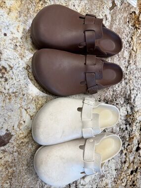 Birkenstock Brown Boston EVA Slip-on
Birkenstock Ivory Boston EVA Slip-on